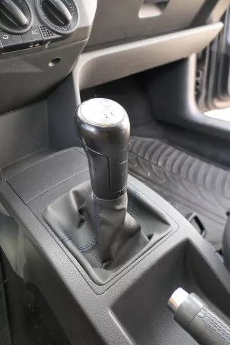 VW Polo 9N 9N3 Schaltknauf Schaltsack Schaltung 6Q1711113G Leder schwarz (183811)