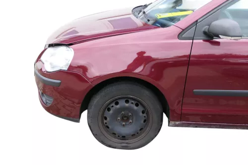 VW Polo 9N3 Kotflügel vorne links rot LC3R