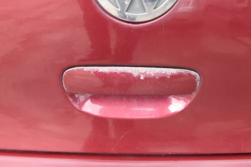 VW Polo 9N3 9N Heckklappe Kofferraumklappe Klappe rot LC3R - Scheibe (183816)