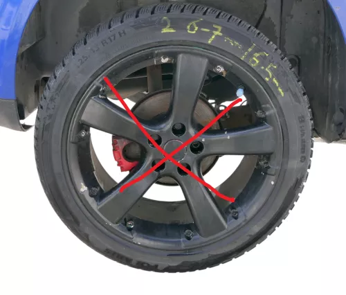 2x NUR Reifen - 225/45 ZR17 91H Winterreifen M+S  - NUR REIFEN -  6-7mm