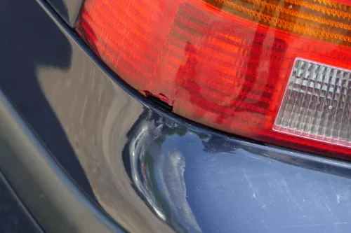 VW Golf 4 Bora Kombi Stoßstange hinten Heckstoßstange Stoßfänger blau LA5G (183899)