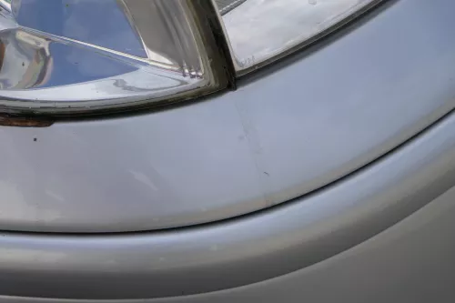 VW Polo 6N2 Stoßstange vorne Frontstoßstange Stoßfänger silber LA7W (183984)