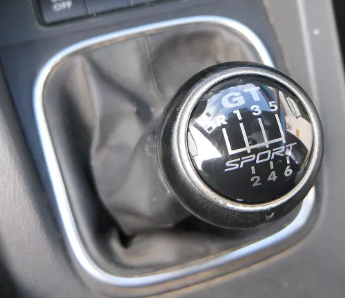 Golf 5 Schaltknauf Schaltsack Schaltknüppel Leder 6-Gang 1k0711113CC Sport GT TD (184040)