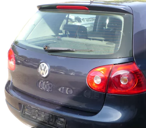 VW Golf 5 V Heckklappe hinten Kofferraumklappe + Scheibe blau LC5F