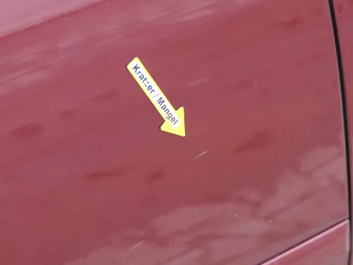 Audi A6 4B C5 Tür nur Türblatt vorne rechts Beifahrertür rot LZ3L - Dellen! (184091)