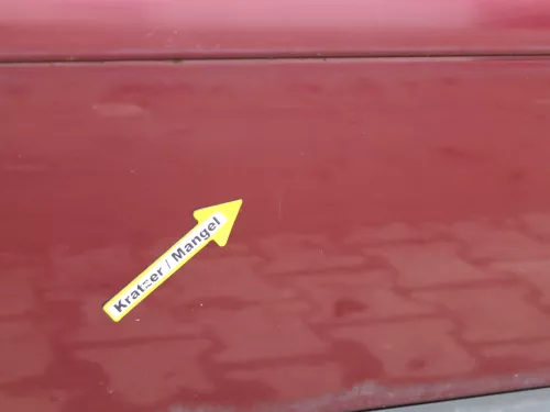 Audi A6 4B C5 Tür nur Türblatt vorne rechts Beifahrertür rot LZ3L - Dellen! (184091)