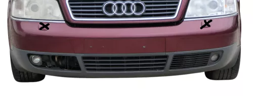 Audi A6 4B Frontstoßstange Stoßstange vorn vorne Stoßfänger LZ3L rot SWR (184092)