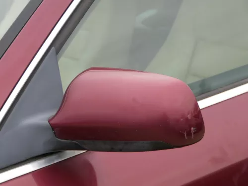 Audi A6 4B Spiegel Außenspiegel links elektrisch rot LZ3L + GLAS