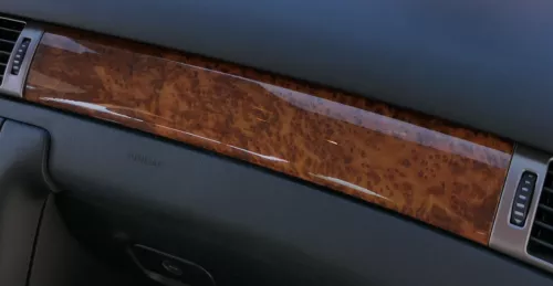 Audi A6 4B C5 Verkleidung Klappe Abdeckung Dekor Holz vavona Bernstein Holz (184113)