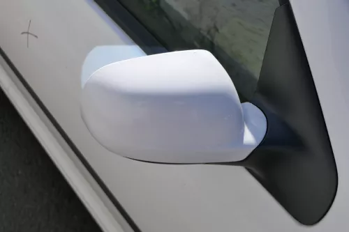 VW Golf 4 Bora elektrischer Spiegel vorne rechts Außenspiegel weiß LB9A Glas (184149)