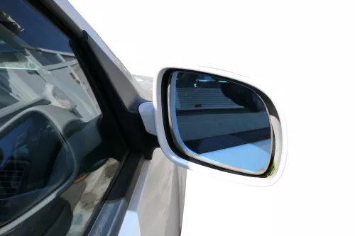 VW Golf 4 Bora elektrischer Spiegel vorne rechts Außenspiegel weiß LB9A Glas (184149)