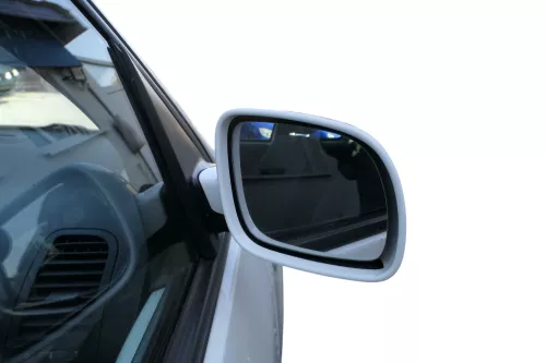 VW Lupo Arosa elektrischer Spiegel Außenspiegel rechts weiß LB9A