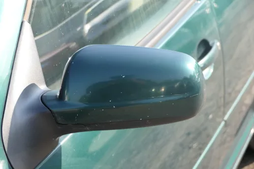 VW Golf 4 Bora elektrischer Spiegel vorne links Außenspiegel grün LC6M Glas