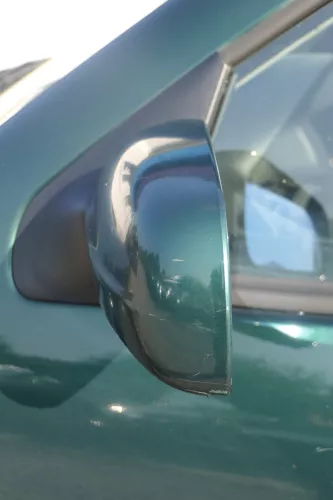 VW Golf 4 Bora elektrischer Spiegel vorne links Außenspiegel grün LC6M Glas (184178)