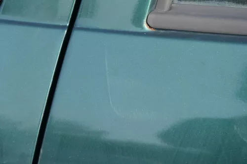 VW Golf 4 Bora Tür hinten links nur Kombi / Variant grün LC6M - ohne Anbauteile (184182)