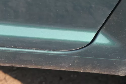 VW Golf 4 Bora Tür hinten links nur Kombi / Variant grün LC6M - ohne Anbauteile (184182)