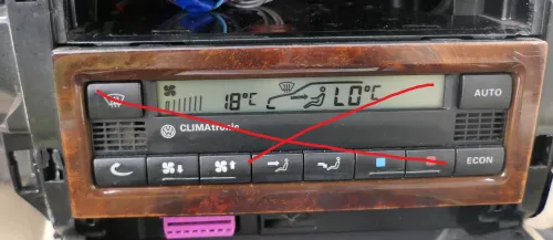 VW Passat 3B Golf 4 Rahmen Dekor Holz Holzoptik Wurzelnuss 1J0907047F