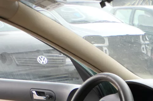 Golf 4 1J A-Säulen Verkleidung vorne R+L Abdeckung Airbag 4-Türer beige besch (184198)