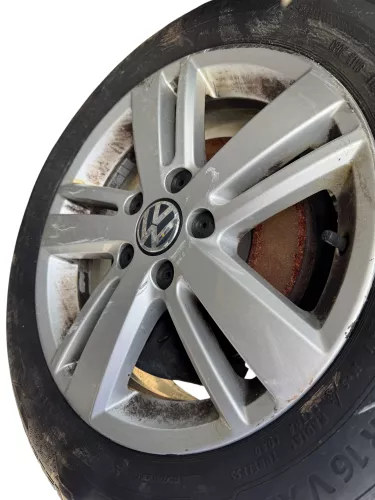 1x Felge Alufelge original VW Golf 6 Touran 6,5jx16H2 ET50 5C0601025AB ALU  4
