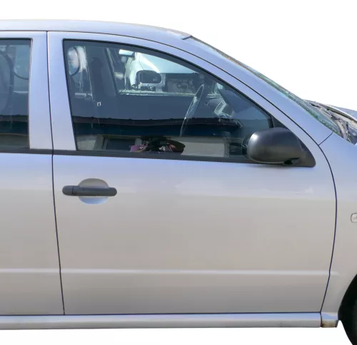 Skoda Fabia 6Y Kombi Limousine Tür vorne rechts Beifahrertür grau silber LF7T