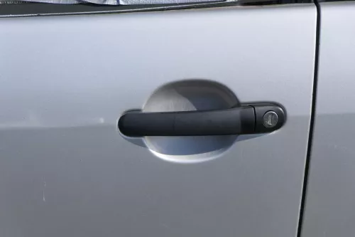 Fabia 6Y Kombi + Limousine Tür vorne links Fahrertür grau LF7T silber ohneAnba (184282)