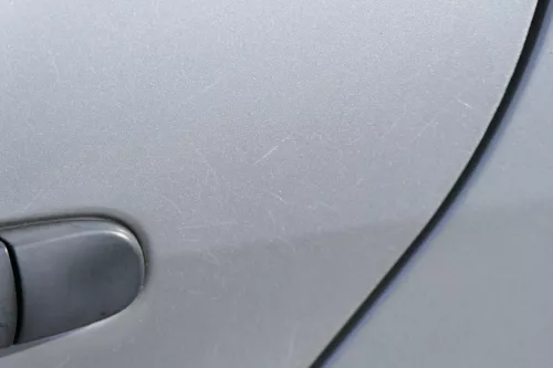 Fabia 6Y Combi Variant Kombi Tür hinten links silber grau LF7T ohne Anbauteile (184283)