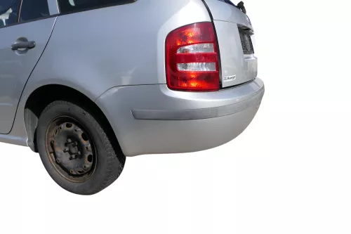 Skoda Fabia 6Y Kombi Stufenhec Stoßstange hinten Heckstoßstange grau silber LF7T (184286)