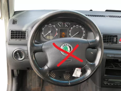 VW Golf 4 Passat Lenkrad 4-Speichen 1J0419091AD Leder Lederlenkrad