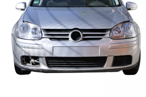 VW Golf 5 1K V Stoßstange vorne Frontoßstange Stoßfänger silber LA7W