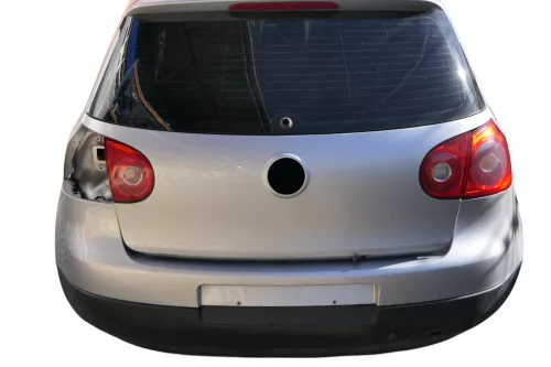 VW Golf 5 V Heckklappe hinten Kofferraumklappe + Scheibe grau silber LA7W (184427)