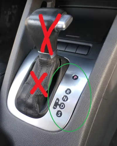 VW Golf 5 1K Schaltknauf Abdeckung Automatik 1K2713203AG RECHTSLENKER RHD (184466)