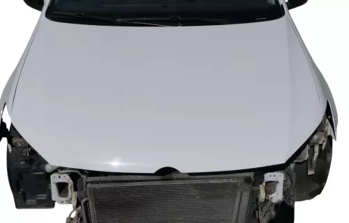 VW Polo 6R 6C Motorhaube Klappe vorn vorne weiß LB9A  - DELLE Knick Bilder!