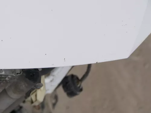 VW Polo 6R 6C Motorhaube Klappe vorn vorne weiß LB9A  - DELLE Knick Bilder! (184493)