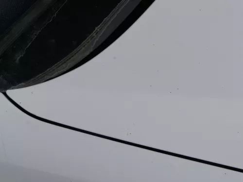 VW Polo 6R 6C Motorhaube Klappe vorn vorne weiß LB9A  - DELLE Knick Bilder! (184493)