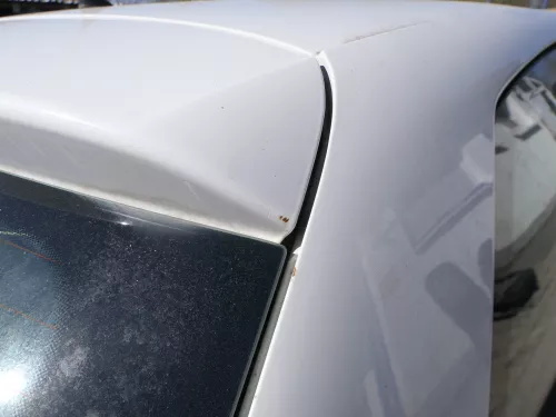 Polo 6R 6C Heckklappe Kofferraumklappe Klappe Scheibe weiß LB9A OHNEAnbauteil (184498)