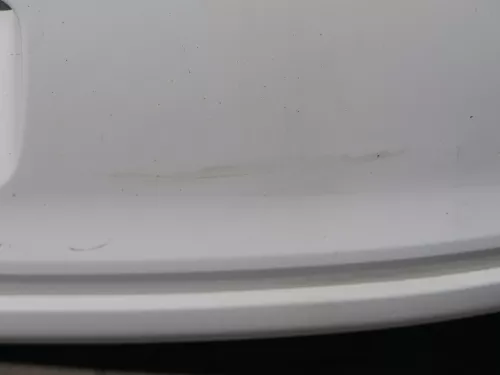 VW Polo 6R Stoßstange Heckstoßstange hinten weiß LB9A   -  MÄNGEL  BILDER ! (184501)