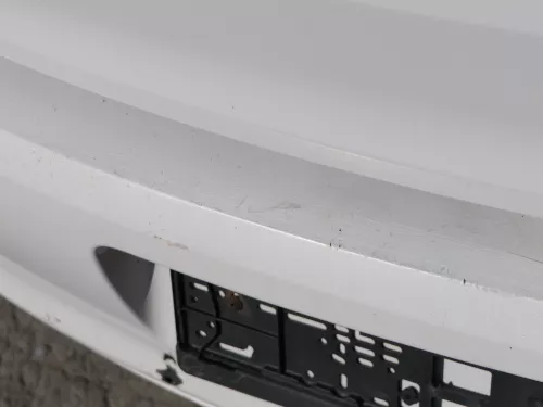 VW Polo 6R Stoßstange Heckstoßstange hinten weiß LB9A   -  MÄNGEL  BILDER ! (184501)