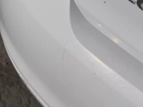 VW Polo 6R Stoßstange Heckstoßstange hinten weiß LB9A   -  MÄNGEL  BILDER ! (184501)