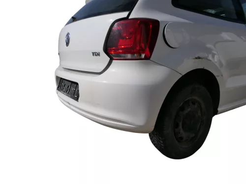 VW Polo 6R Stoßstange Heckstoßstange hinten weiß LB9A   -  MÄNGEL  BILDER ! (184501)