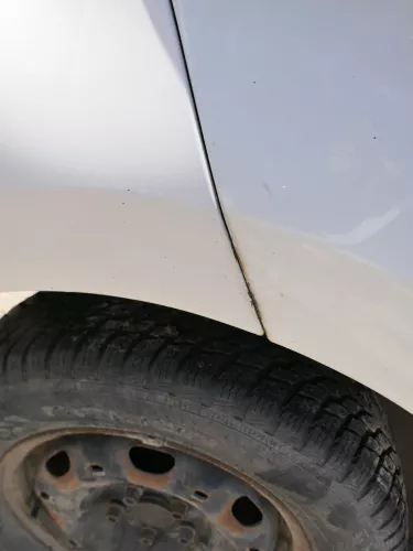 VW Polo 6R Stoßstange Heckstoßstange hinten weiß LB9A   -  MÄNGEL  BILDER ! (184501)