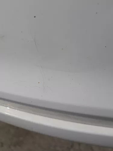 VW Polo 6R Stoßstange Heckstoßstange hinten weiß LB9A   -  MÄNGEL  BILDER ! (184501)