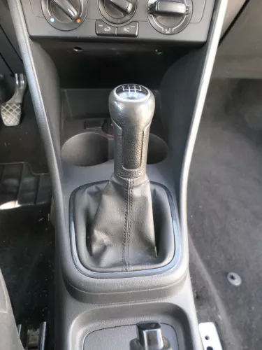 VW Polo 6R 6C Schaltknauf Schaltsack Schaltung Schaltknüppel Leder schwarz (184511)