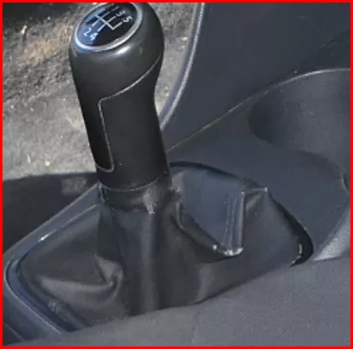 VW Polo 6R 6C Schaltknauf Schaltsack Schaltung Schaltknüppel Leder schwarz (184511)