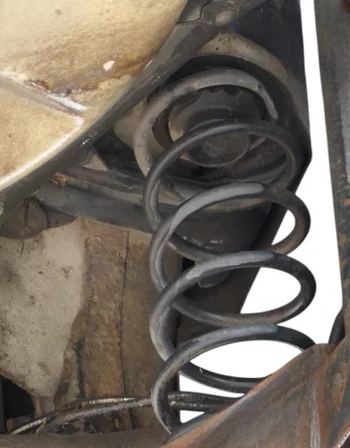 2x VW Polo 6R 6C 9N 9N3  Federn Fahrwerk Feder hinten + Dämpfer