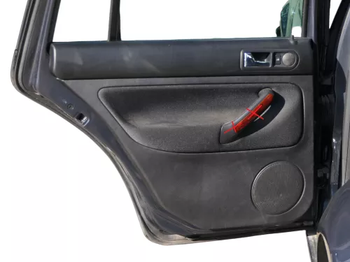 1x VW Golf 4 1J Kombi Türverkleidung Verkleidung Tür hinten links schwarz