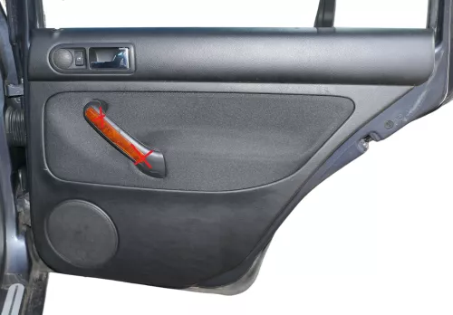 1x VW Golf 4 1J Kombi Türverkleidung Verkleidung Tür hinten rechts schwarz