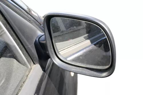 Skoda Fabia 6Y mechanischer Spiegel Außenspiegel rechts schwarz Glas (184628)