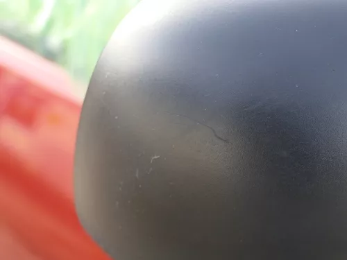 Skoda Fabia 6Y mechanischer Spiegel Außenspiegel rechts schwarz Glas (184628)