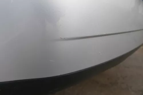 VW Polo 9N 9N3 Stoßstange Heckstoßstange hinten silber grau LA7W (184654)