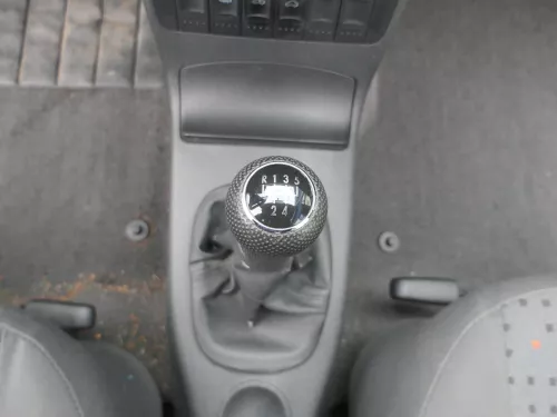VW Lupo Polo 6N2 Schaltknauf Schaltsack Schaltung Schaltknüppel schwarz Leder (184663)
